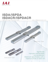 IAI ISDA CATALOG ISDA/ISPDA & ISDACR/ISPDACR SERIES: CLEANROOM TYPE/DUST-PROOF TYPE